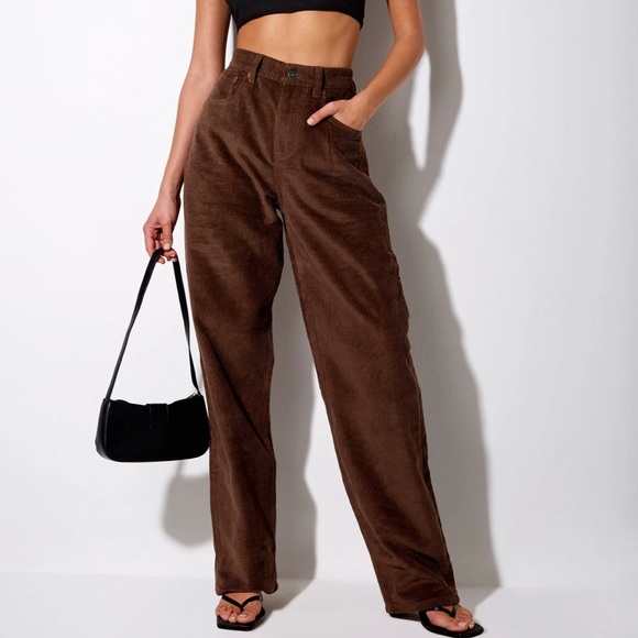 Motel Rocks Parallel Jean In Cord Dark 